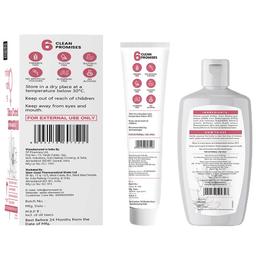 SheNeed Feminine Intimate 24 Hr Odor Control Combo Pack of Wipes (10), Wash (100ml) & Cream (30gm)
