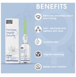 SheNeed Feminine Intimate UTI Relief Combo Pack with UTI wipes (10), UTI Relief Douche (122ml) & UTI Intimate Wash (100ml)