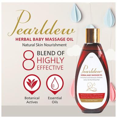 Pearldew Herbal Baby Massage Oil (100ml Each)