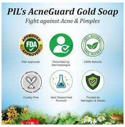 PIL Acneguard Gold Soap- Fight Against Acne & Pimples