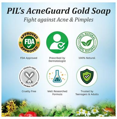 PIL Acneguard Gold Soap- Fight Against Acne & Pimples