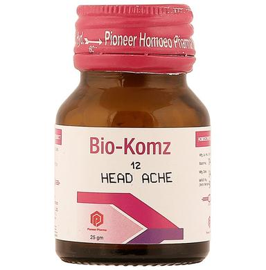 Pioneer Pharma Bio-Komz 12 Headache (25gm Each)