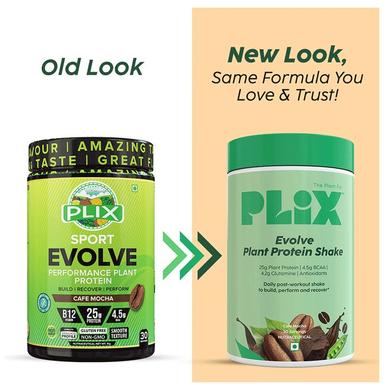 Plix Evolve Plant Protein Shake Powder (1kg Each) Cafe Mocha