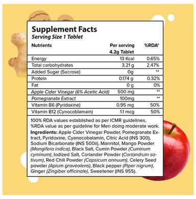 Plix Original Apple Cider Vinegar with the Mother Effervescent Tablet (15 Each) Lemon Ginger
