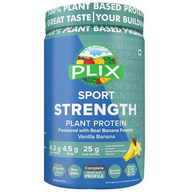 Plix Sport Strength Plant Protein Powder (1kg Each) Vanilla Banana