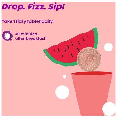 Plix Super Multi Vitamin Bubbly Effervescent Tablet Juicy Watermelon