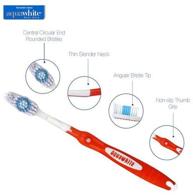 Aquawhite Active Clean Toothbrush with Tongue Cleaner Free