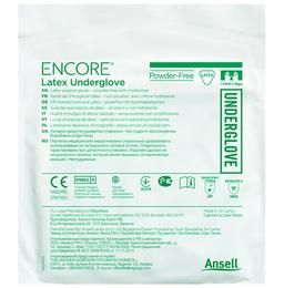 Ansell Encore Latex Underglove Hydrasoft Powder Free Surgical Glove 7.5 Green