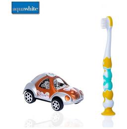 Aquawhite Aqua Ville Toothbrush Yellow with Car Toy
