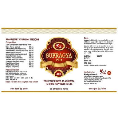 Ath Ayurveda 1 Month Combo Pack of 3 Bottles of Supragya Plus Ark (500ml Each) & Supragya Plus (120 Capsules)