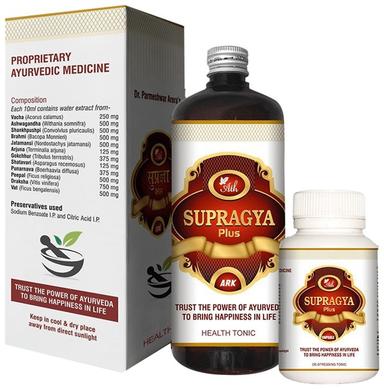 Ath Ayurveda 3 Month Combo Pack of 9 Bottle of Supragya Plus Ark (500ml Each) & 3 Bottle of Supragya Plus Capsule (120 Each)