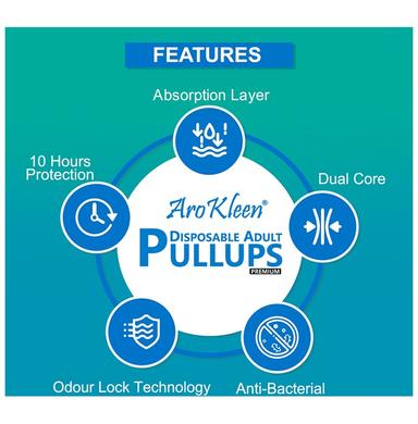 Arokleen Disposable Adult Pullups Diaper (10 Each) XL