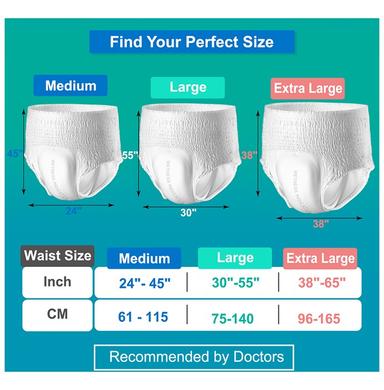 Arokleen Disposable Adult Pullups Diaper (10 Each) XL