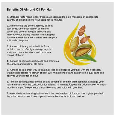 Aruba Essentials Combo Pack of Castor Oil & Almond Oil (200ml Each)