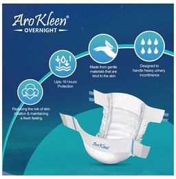 Arokleen Overnight Disposable Adult Diaper (10 Each) Large