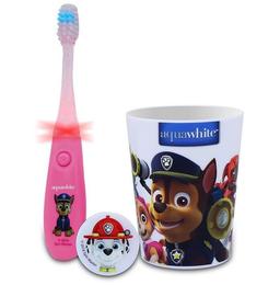 Aquawhite Paw Patrol Flashhh Toothbrush with Hygiene Cup Pink
