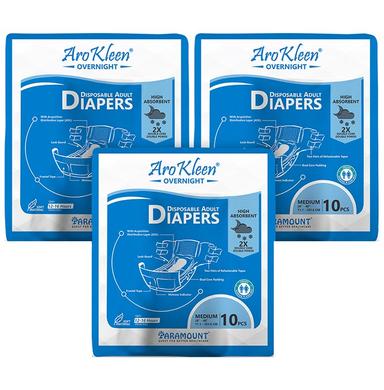 Arokleen Overnight Disposable Adult Diaper (10 Each) Medium