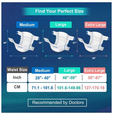 Arokleen Overnight Disposable Adult Diaper (10 Each) XL