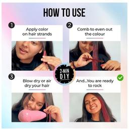 Anveya Colorisma 1 Day Temporary Hair Color (30ml Each) Euphoria Blue & Summer Pink