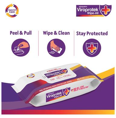 Asianpaints Viroprotek Wipe-All (25 Each)