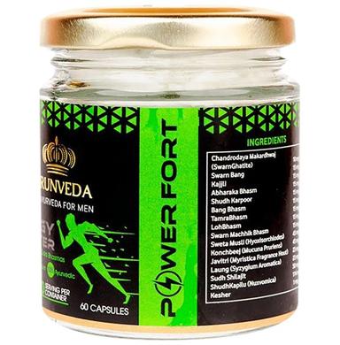 Arunveda Power Fort Energy Booster Capsule for Men (60 Each)