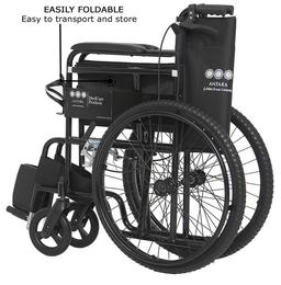 Antara Wheel Assist Pro Wheelchair Black