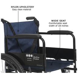 Antara Wheel Assist Wheelchair Blue