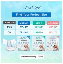 Arokleen Disposable Adult Diaper (10 Each) Medium